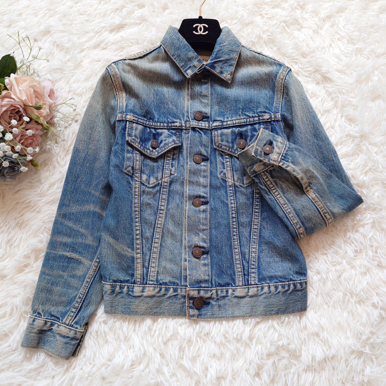 大特価 ザシンゾーン THE SHINZONE デニムジャケット Gジャン ダメージ