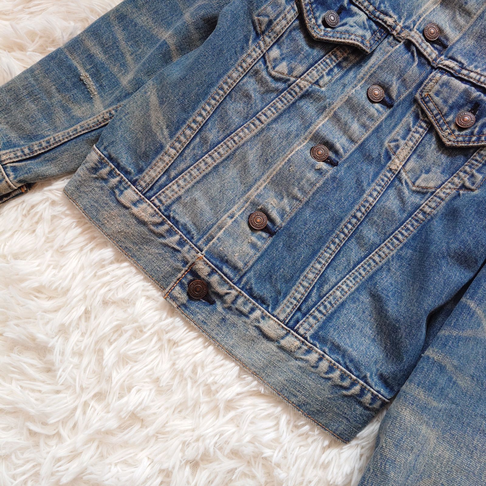 大特価 ザシンゾーン THE SHINZONE デニムジャケット Gジャン ダメージ