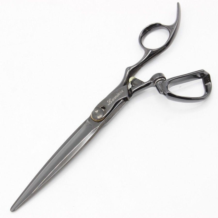 はさみのルミエール HyPER V 81 GA 63 ブラックコーティング加工 カットシザー 6.3インチ 柳刃 フレックスハンドル