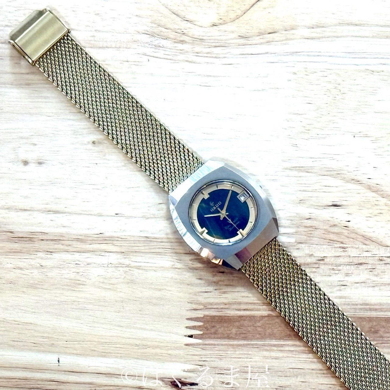 70s ラドー バルボアV 超硬ケース 自動巻き メンズウォッチ OH済