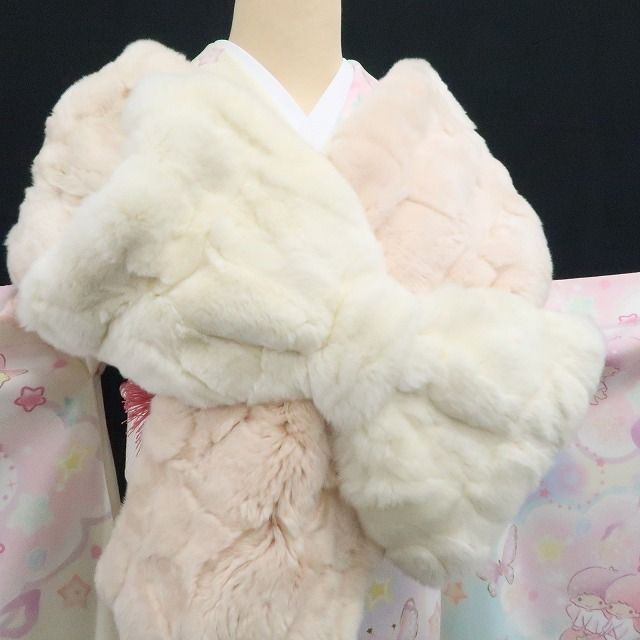 ふわふわ甘いリボン ショール