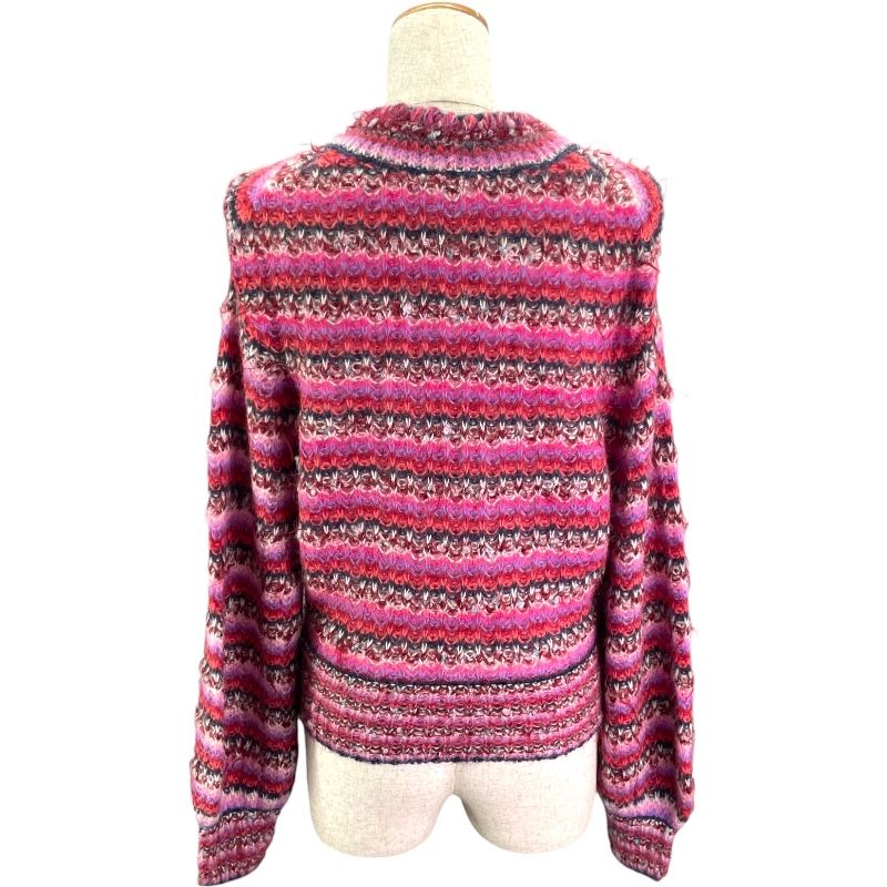 シャネル CHANEL アルパカ混ボーダーニットセーター P72980 マルチ 