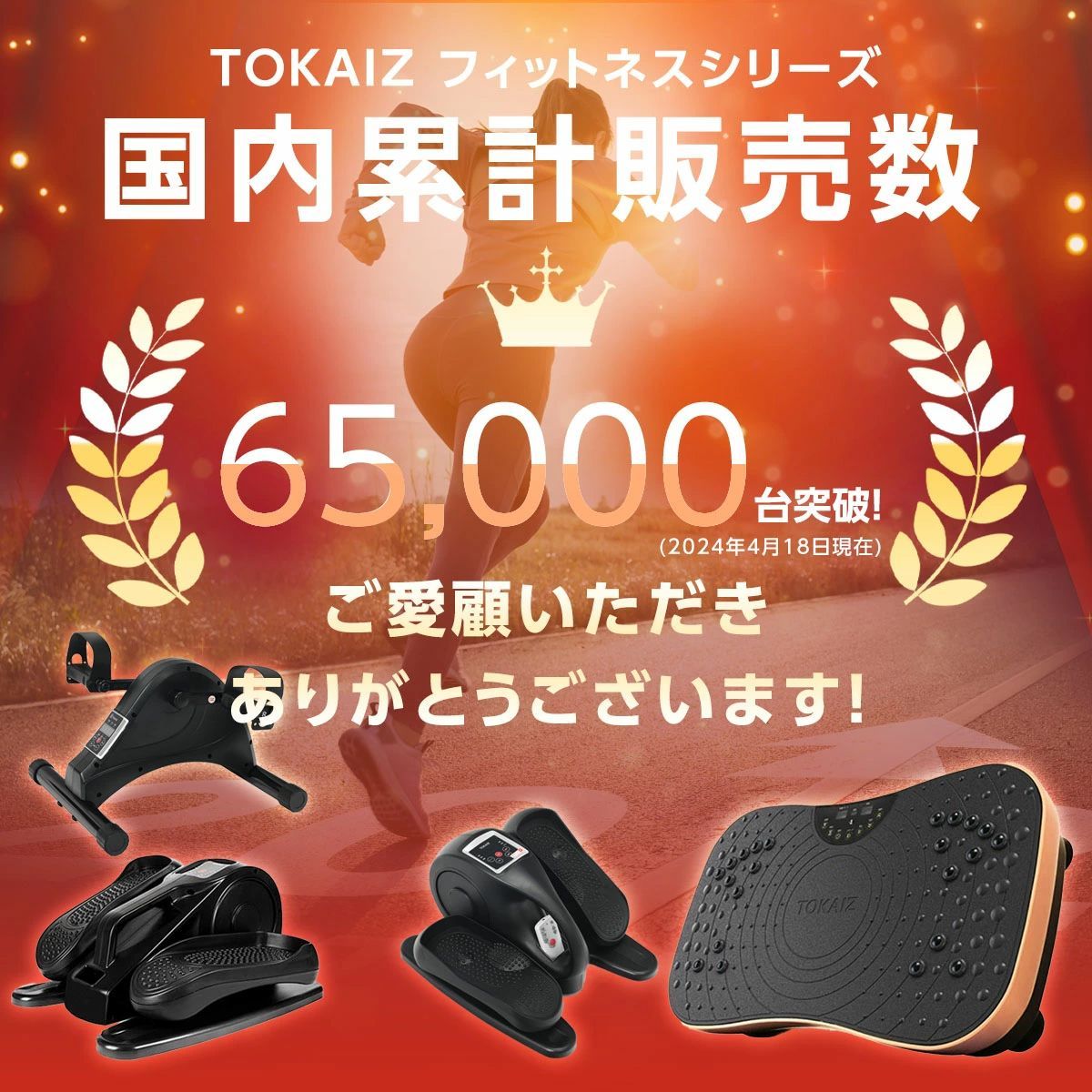 TOKAIZ フィットネスバイク 静音 ウォーキングマシン 折りたたみ不要 コンパクト 振動マシン 高齢者向け 電動式 ミニ フィットネスマシン トレーニング ステッパー 座ったまま ルームサイクル 家 運動不足解消 ダイエット 健康器具