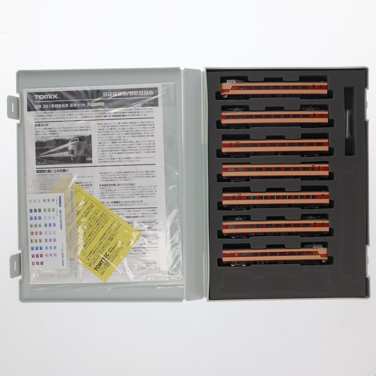 92895 国鉄 381-0系特急電車基本セット(7両)(動力付き) Nゲージ 鉄道