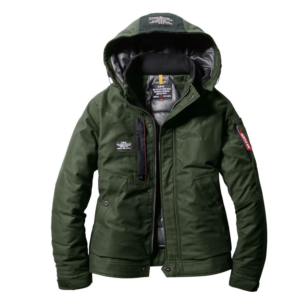 BURTLE 防寒服 秋冬 防寒 バートル サーモクラフト 防寒ジャケット 8210 Mサイズ 61アーミカーキ M