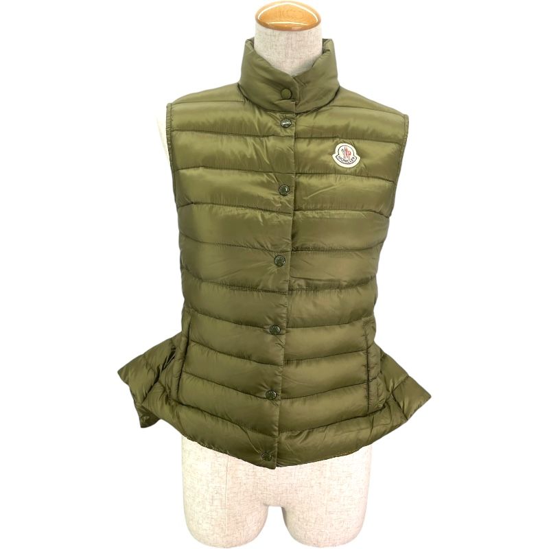 モンクレール MONCLER ×sacai SENA ダウンベスト カーキ ナイロン