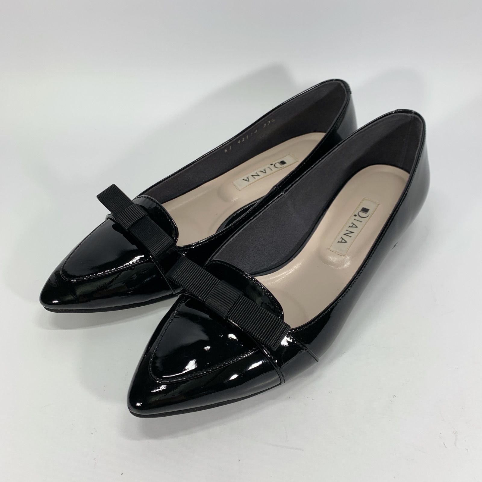 美品◯ DIANA ダイアナ パンプス オペラシューズ リボン ポインテッド