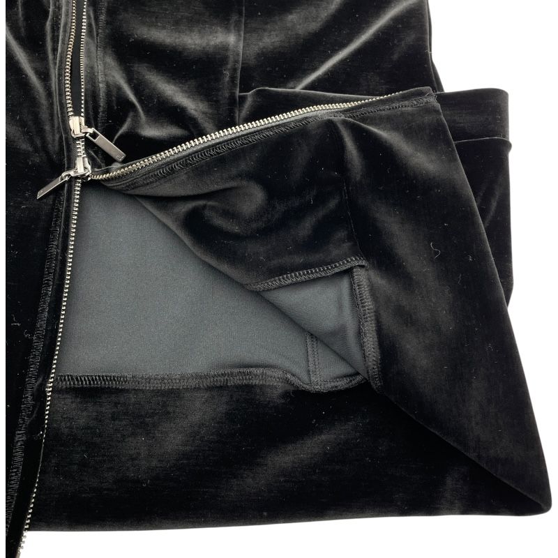 フード付ベロアロングパーカー