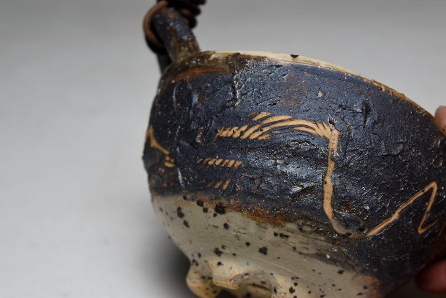 蔵A3513o3】信楽焼 作家物 土瓶 酒注 - メルカリ