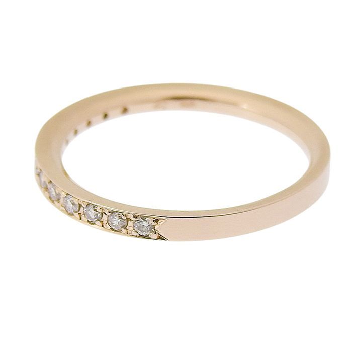 4℃ ハーフエタニティ ダイヤ リング K18PG 750 ピンクゴールド