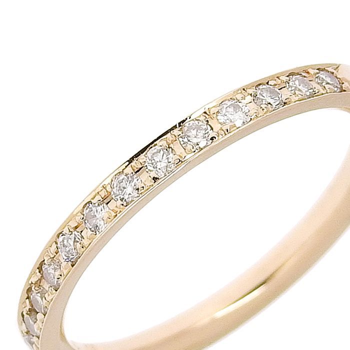 4℃ ハーフエタニティ ダイヤ リング K18PG 750 ピンクゴールド