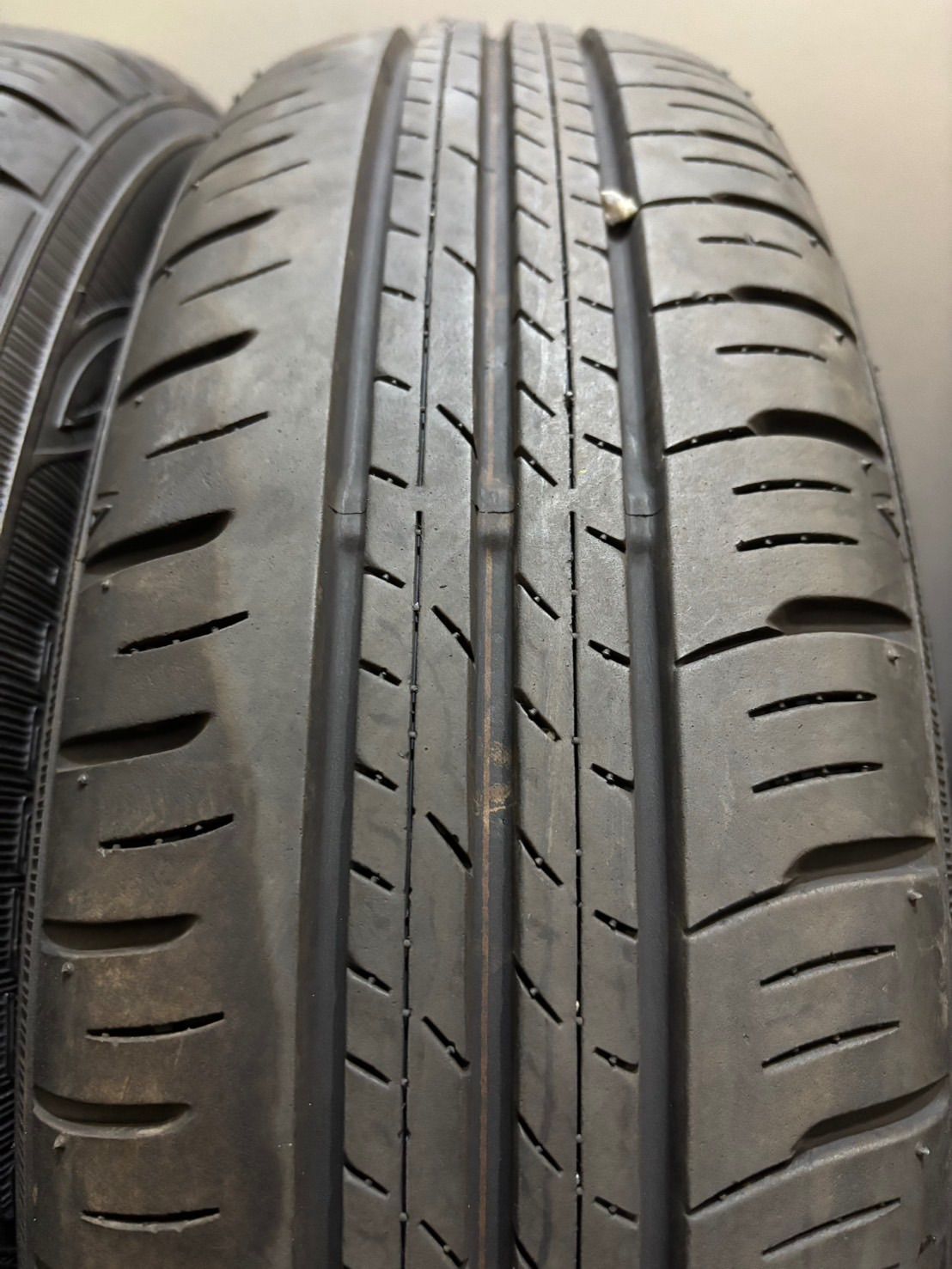  155 65 R 14 DUNLOP ENASAVE EC 300 19年製 ダイハツ スチール 14インチ 4 5 J 45 100 H 夏タイヤ 4本 タント ムーヴ 南1 L 49 14インチ タイヤ ホイールセット
