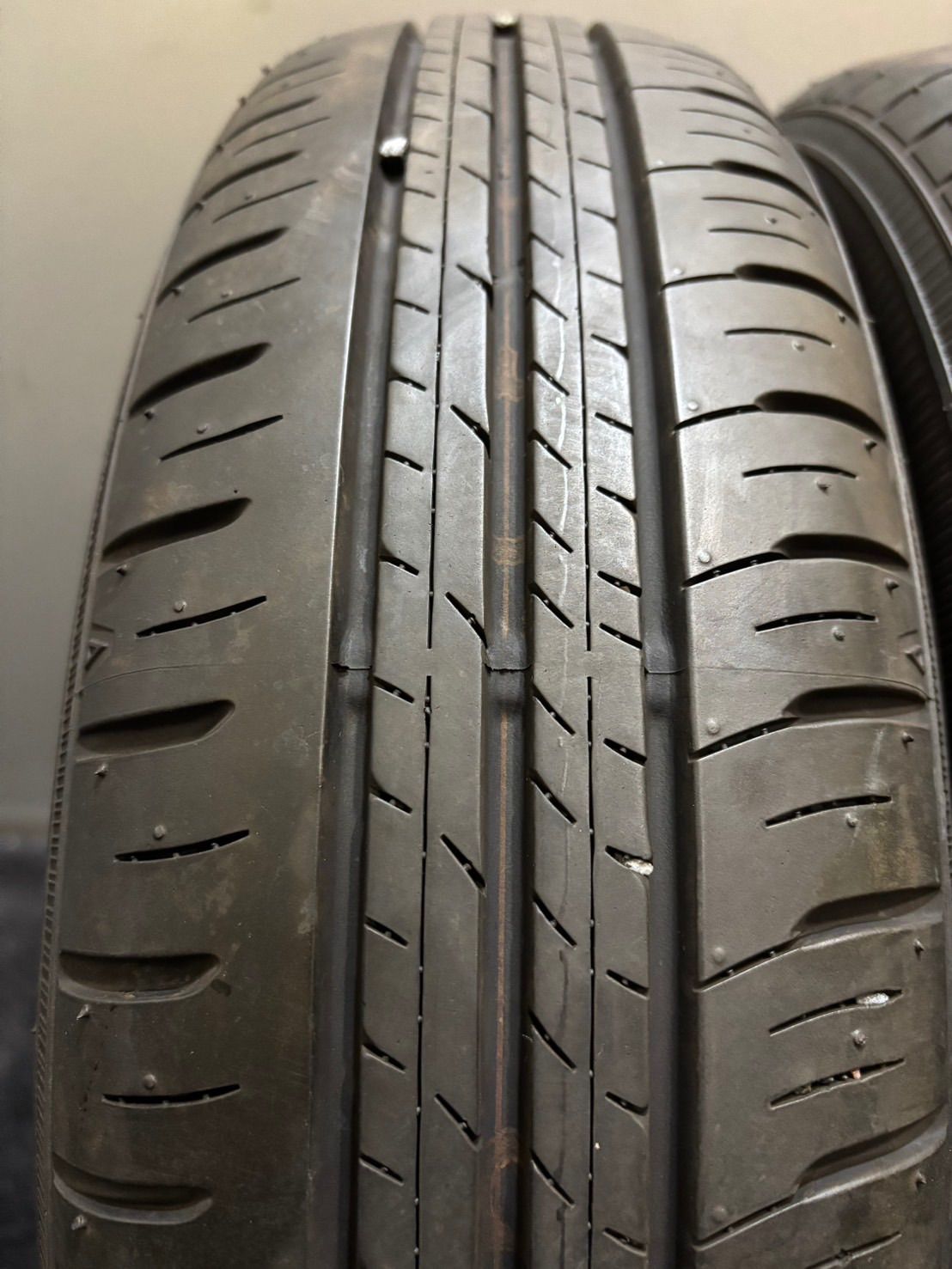 ☆155/65R14 DUNLOP/ENASAVE EC300+ 19年製 ダイハツ 純正 スチール 14