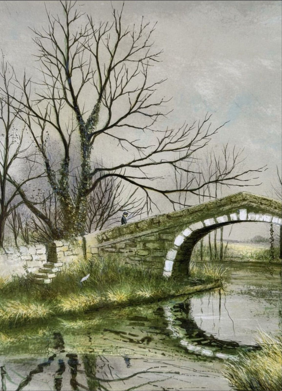 ジュレミー・キング「春」リトグラフ 12号 イギリス出身 風景画家