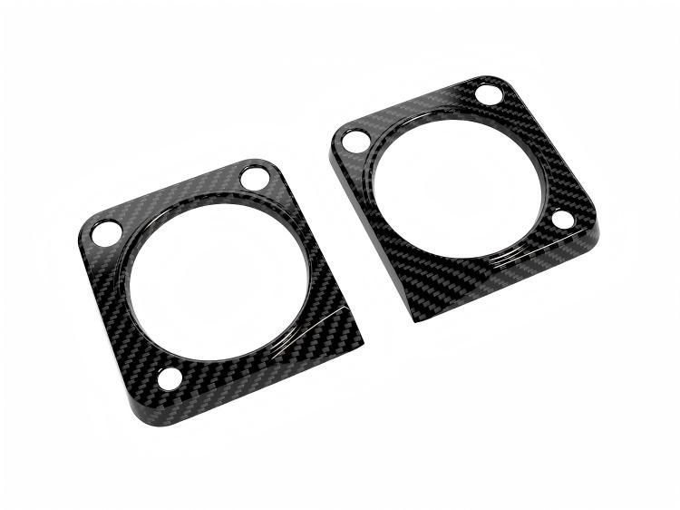 送料無料 スズキ ジムニー / Suzuki Jimny JB64W JB74W 19年以降対応 インパネメーターフレーム 2枚 ABS製 カーボン調 内装保護 キズ防止 インテリアドレスアップ 両面テープ簡単取付 専用設計 簡単イメチェン