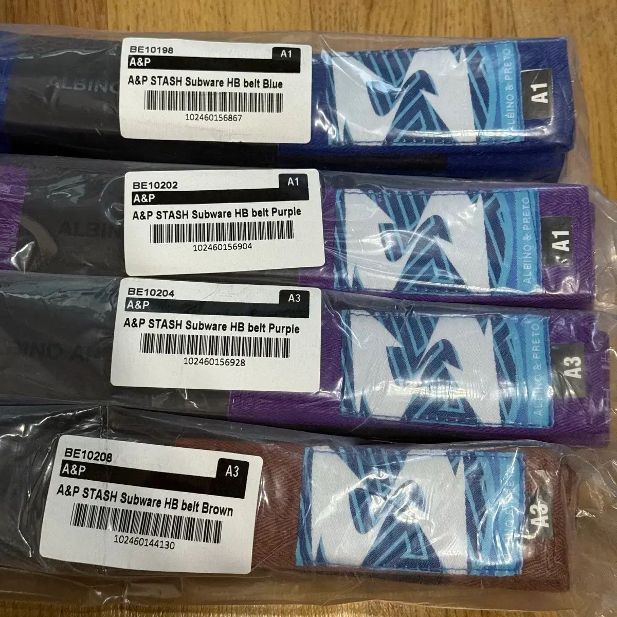 A P x STASH SUBWARE 柔術 Jiu Jitsu ベルト ブルー PURPLE パープル ブラウン