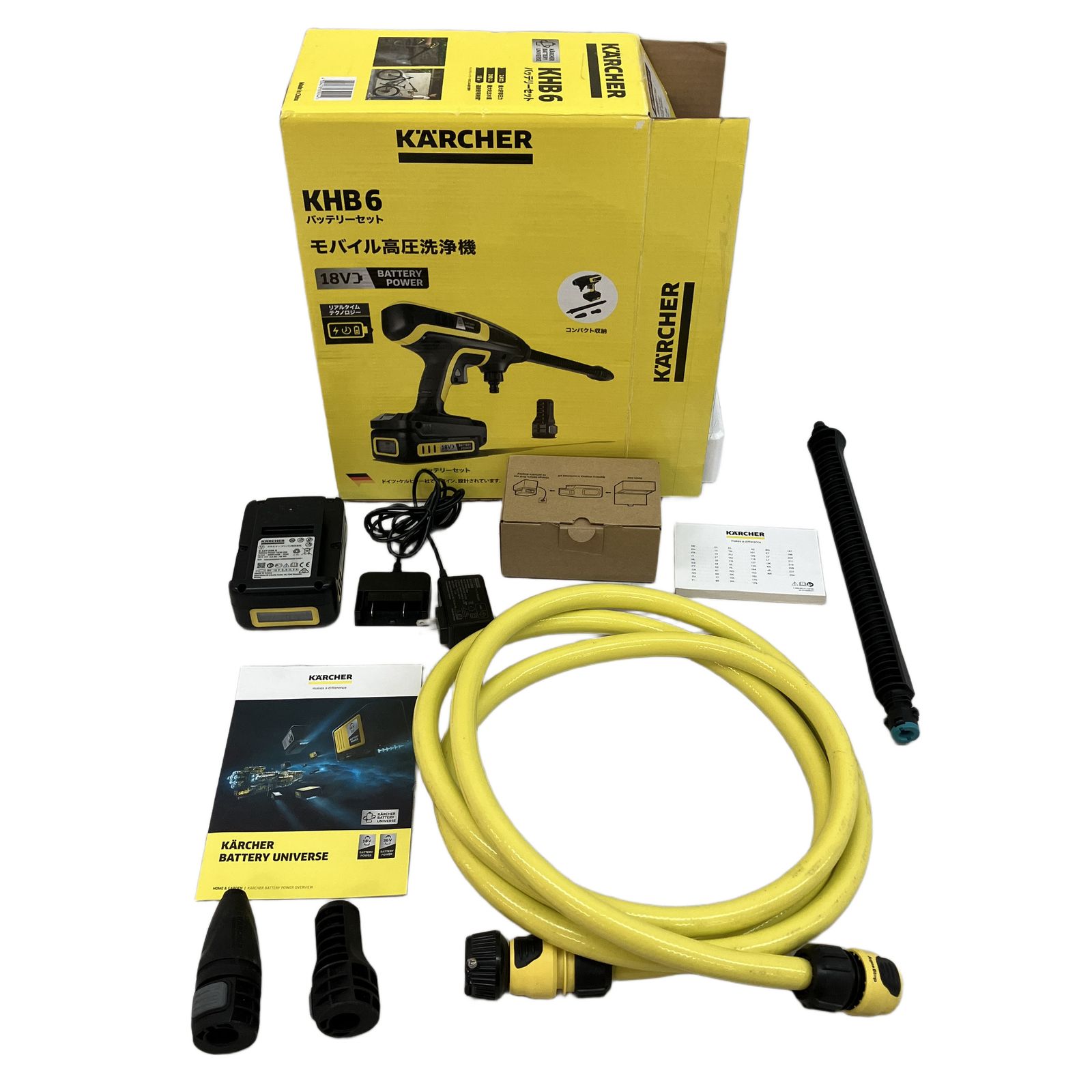 KARCHER ケルヒャー KHB 6 家庭用 モバイル 高圧洗浄機 バッテリーセット コードレス 充電式