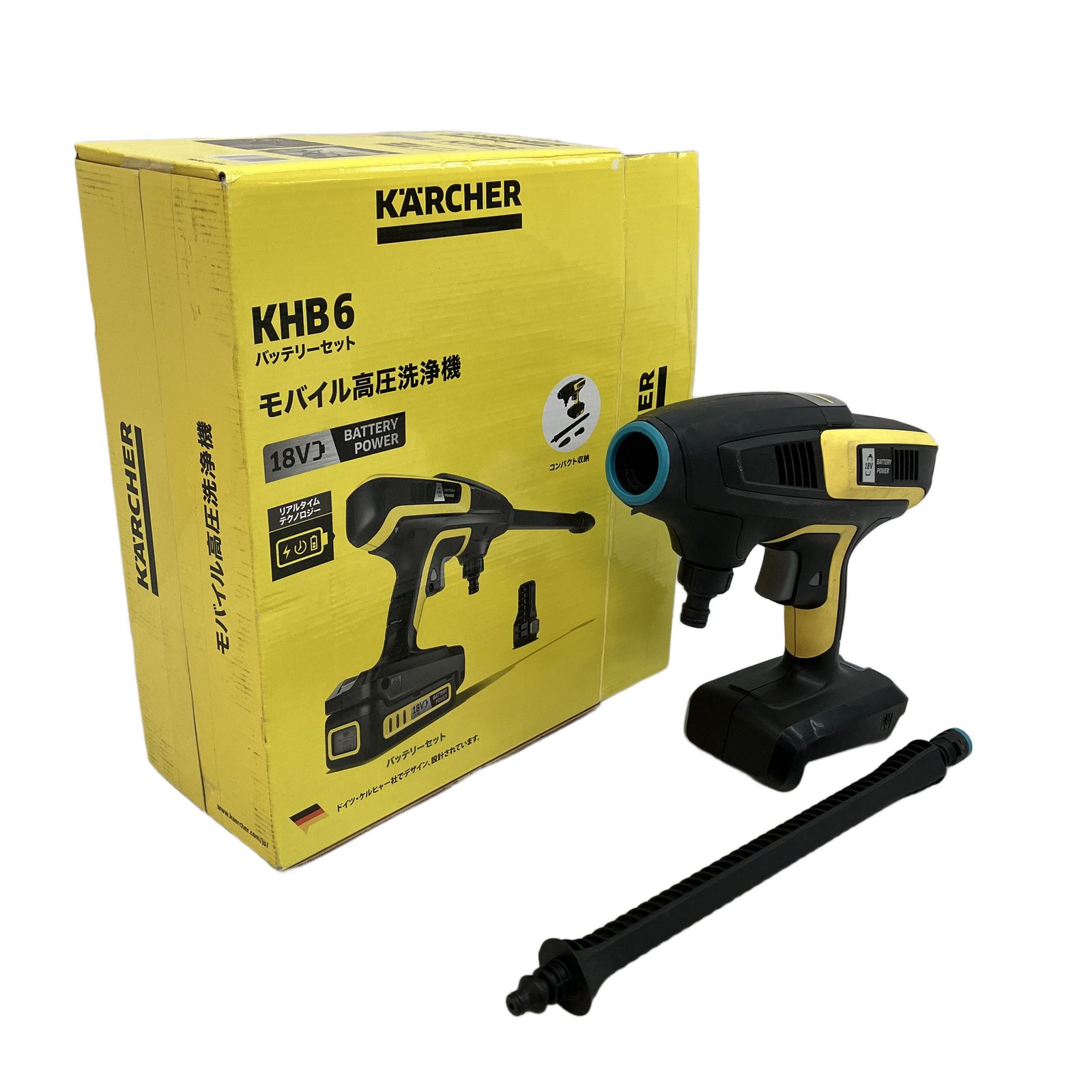 KARCHER ケルヒャー KHB 6 家庭用 モバイル 高圧洗浄機 バッテリーセット コードレス 充電式