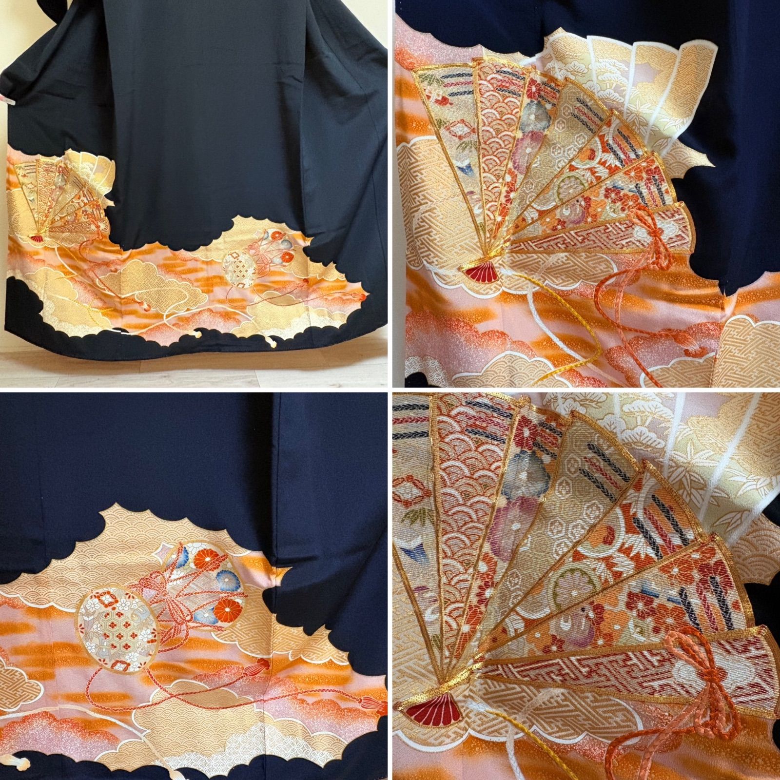 着物リメイク用 黒留袖8枚セット まとめ売り P-9 着物リメイク用 黒留袖8枚セット まとめ売り K-1 - メルカリ