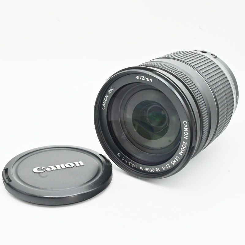 動作確認済 Canon キヤノン EF-S 18-200mm F3.5-5.6 IS 高倍率ズームレンズ K10-t045