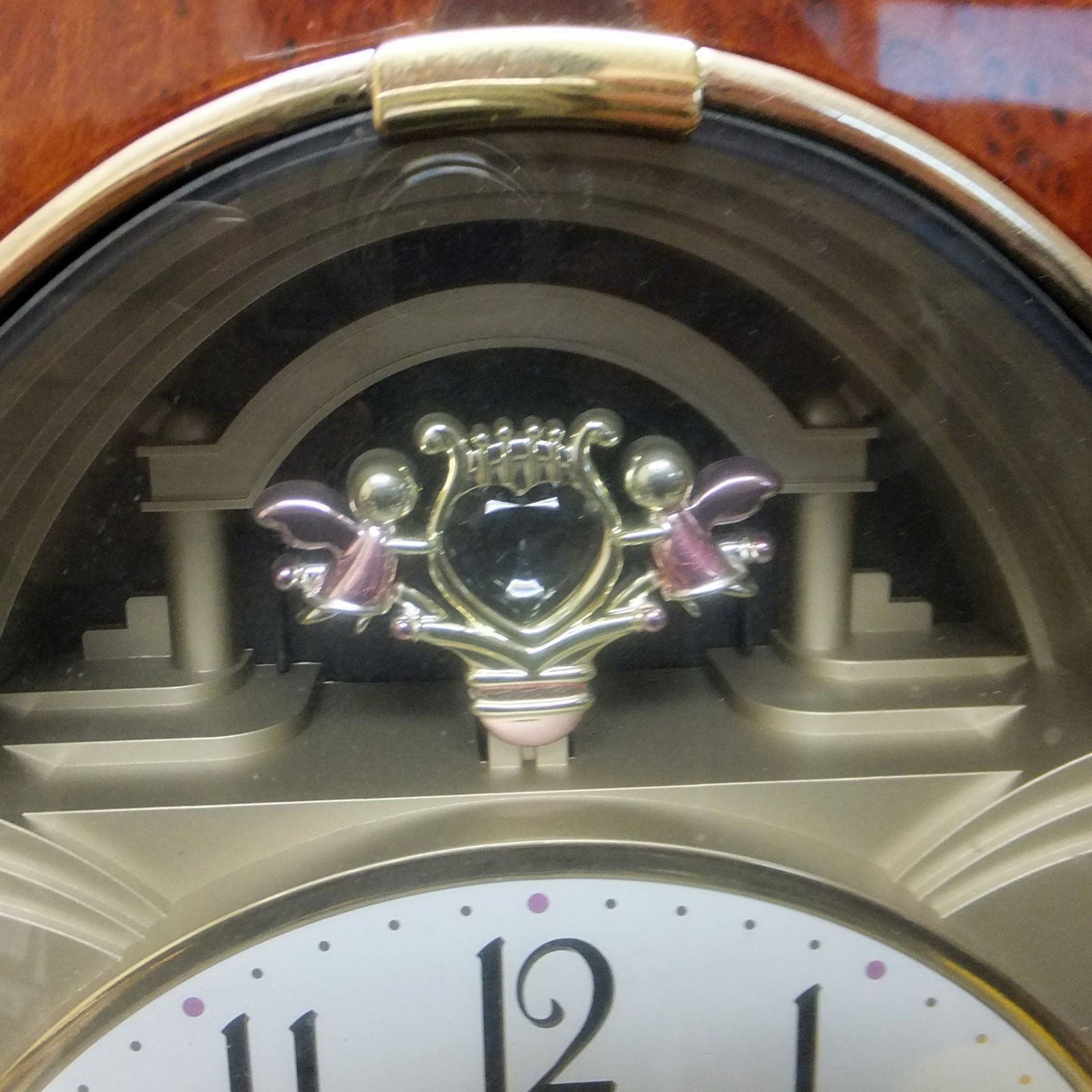 R656【動作品】CITIZEN シチズン 壁掛け電波時計 パルミューズカラット