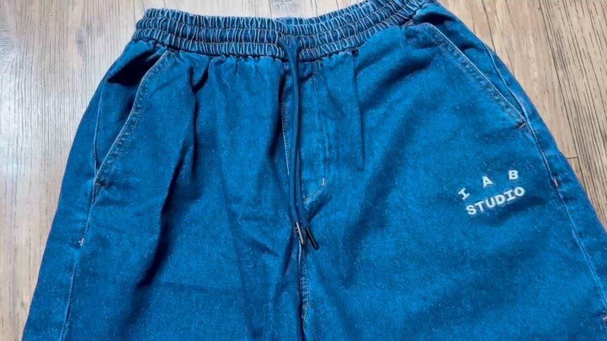 IAB Studio アイエプスタジオ デニム ショーツ ディープ ブルー M サイズ