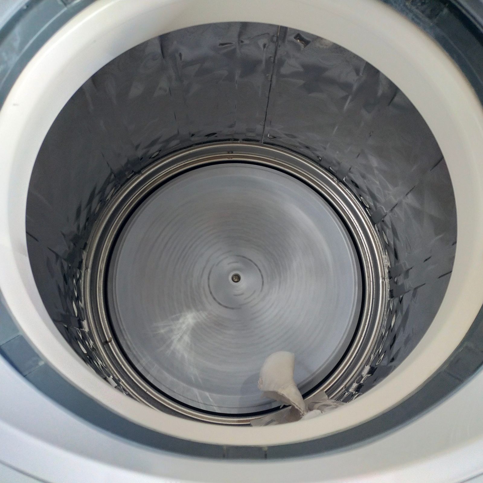  E 01 011 手渡し フタ部分変形あり SHARP 洗濯乾燥機 ES TX 8 2020年製 kg ふろ水ホース付 縦型洗濯機本体 縦型洗濯機