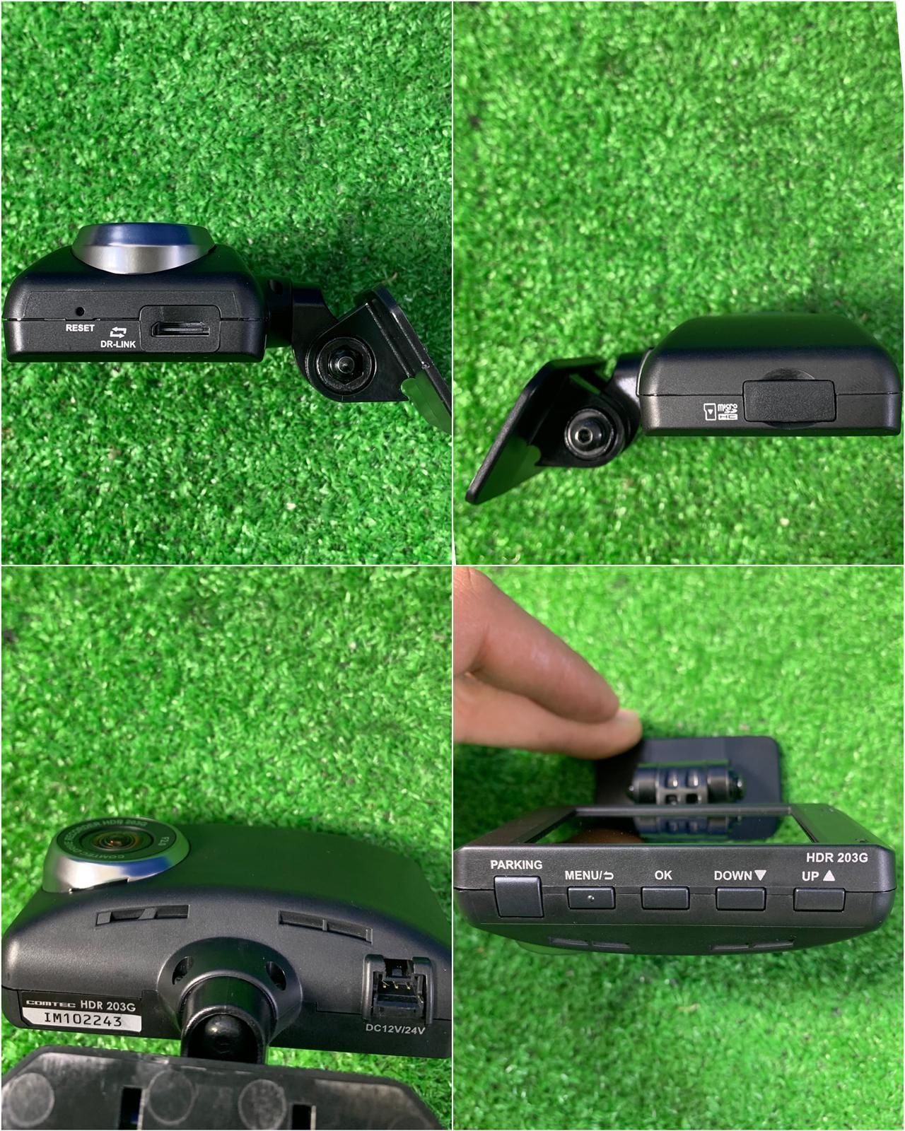 M-35] コムテック COMTEC HDR-203G ドライブレコーダー DR-LINK F2.0