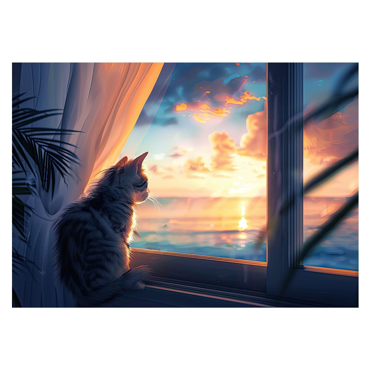 水彩画 色紙 額入り 葛西四雄 青森県 観音様 観音像