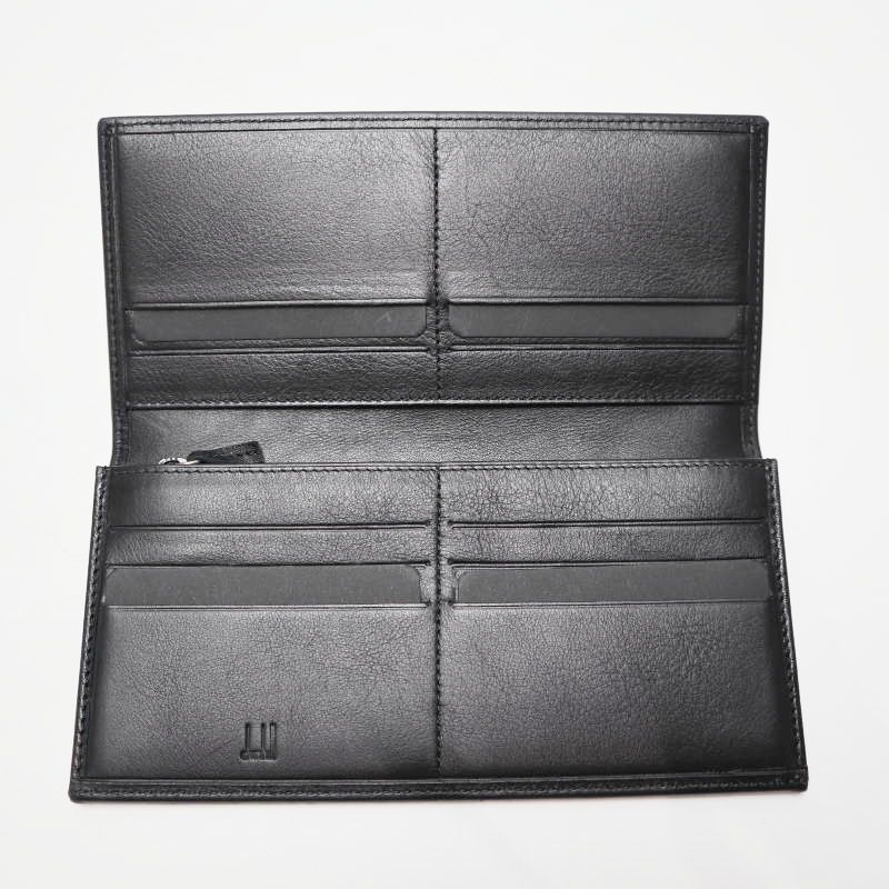 dunhill ダンヒル コインケース/カードホルダー付き レザ― 二つ折り長