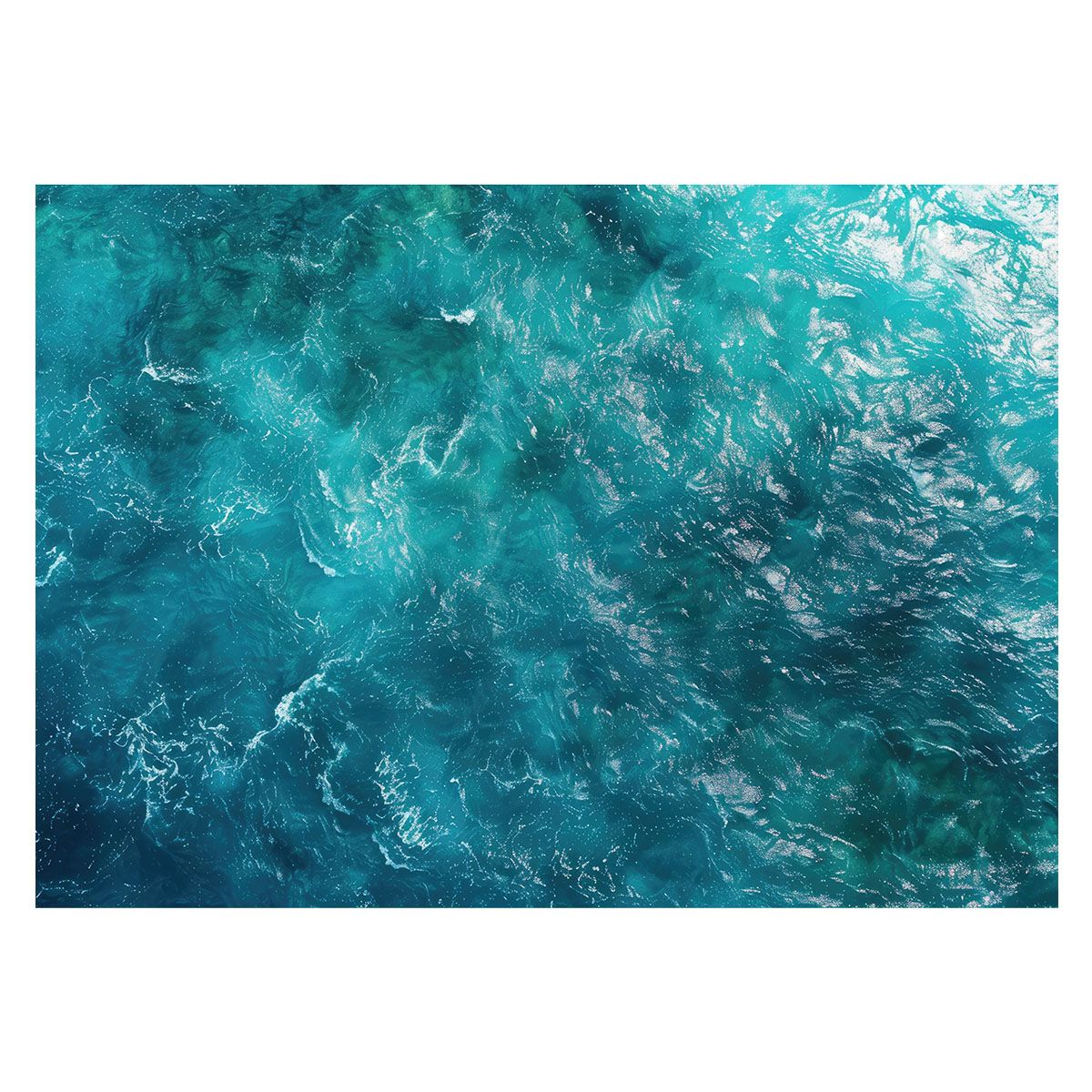 B4サイズ（約25x36cm）】【lh-poster-3421】【フレーム付き】ブルー