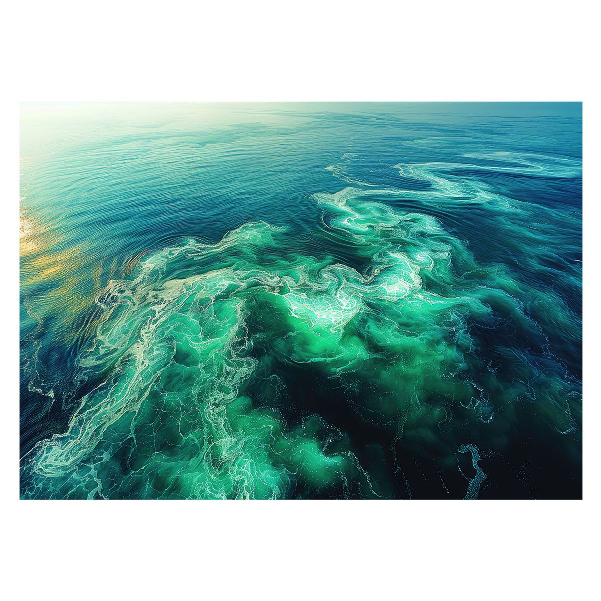 B2サイズ（約51x73cm）】【lh-poster-3430】【フレーム付き】ブルー