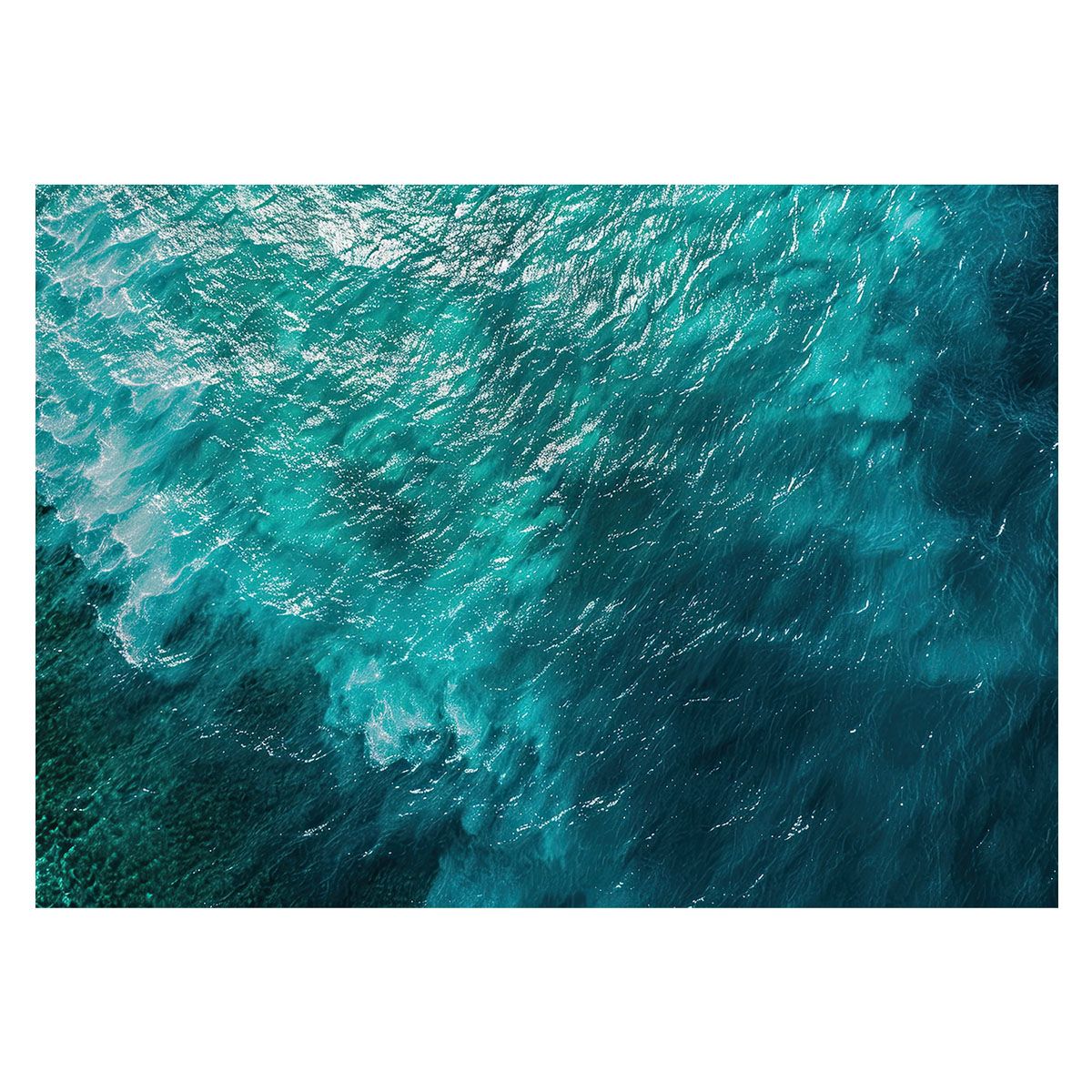 B2サイズ（約51x73cm）】【lh-poster-3431】【フレーム付き】ブルー