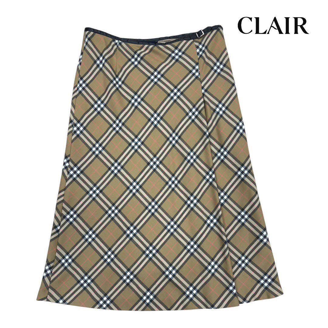 バーバリー ノバチェック スカート ゆったりサイズ XL相当