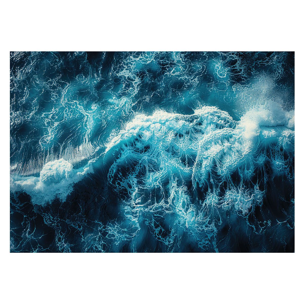 B1サイズ（約73x103cm）】【lh-poster-3440】【フレーム付き】ブルー