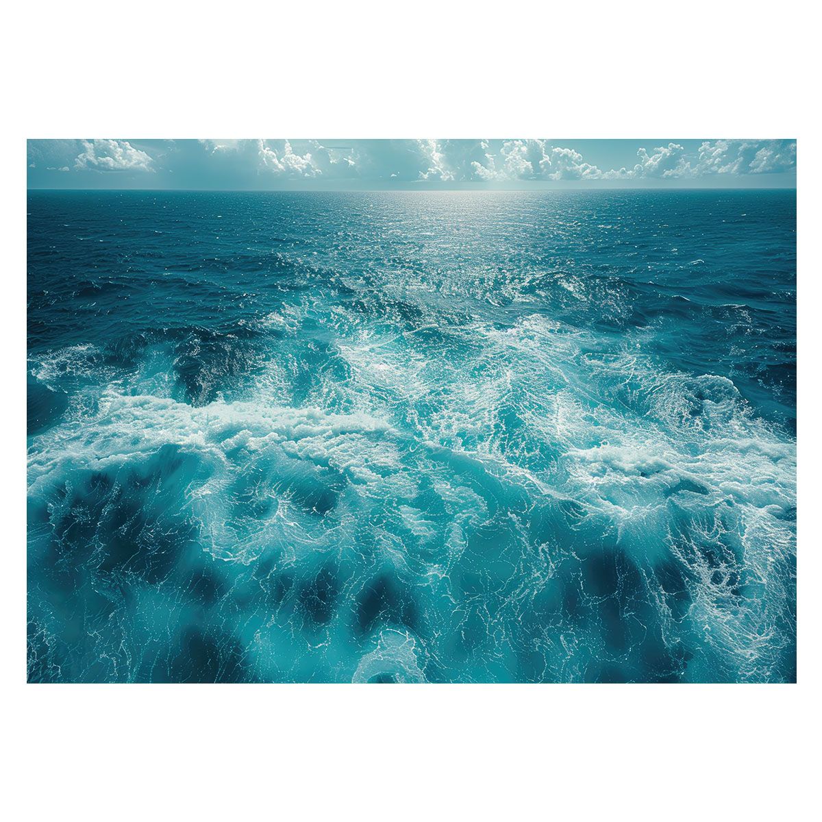 A4サイズ（約21x30cm）】【lh-poster-3442】【フレーム付き】ブルー