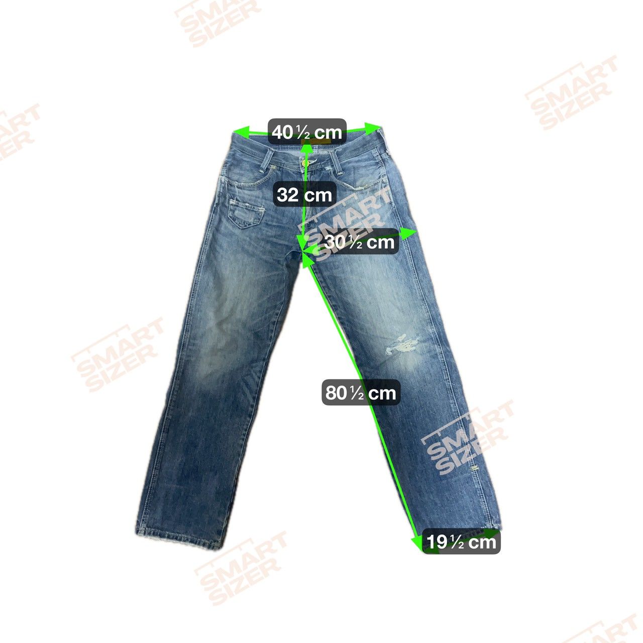 Levis リーバイス 503 デニムパンツ ジーンズ ダメージ加工 ブルー W33 