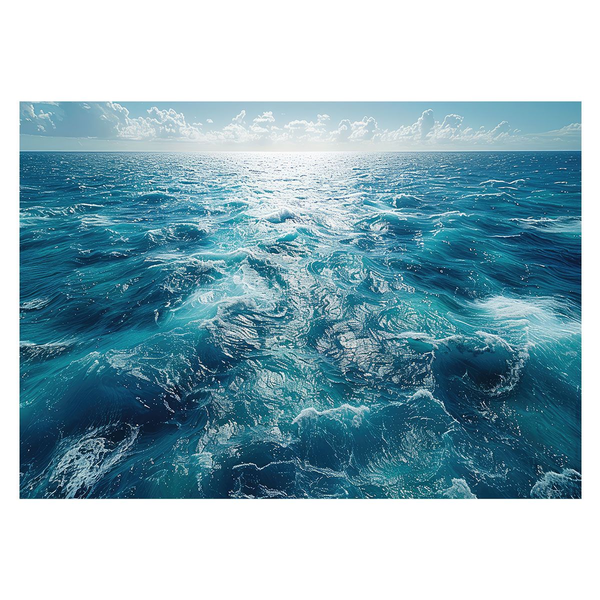 B4サイズ（約25x36cm）】【lh-poster-3444】【フレーム付き】ブルー