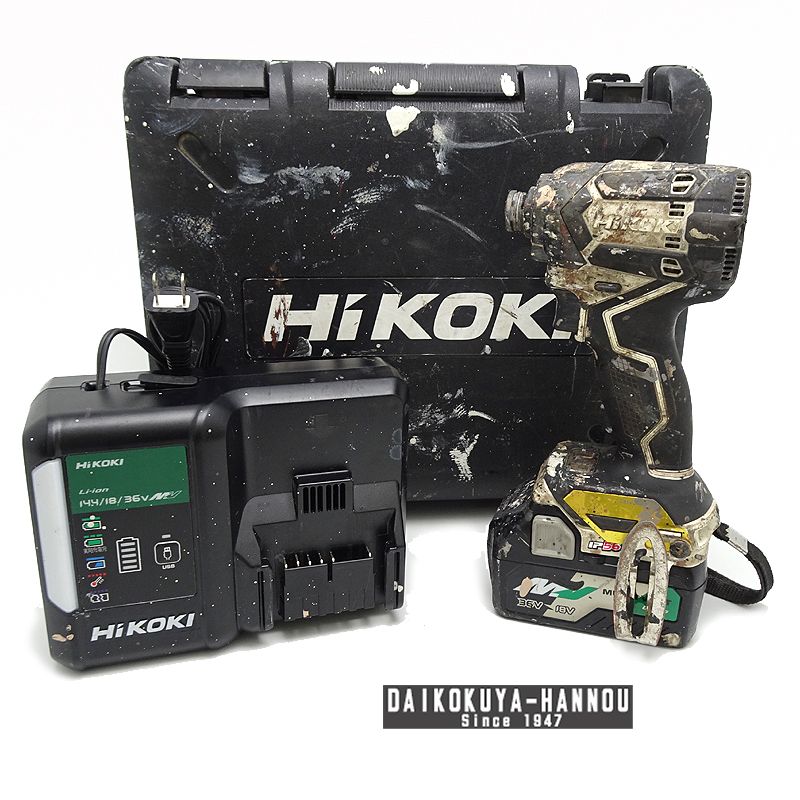 ハイコーキ 穴あけ ネジ締め 36 V マルチボルト コードレスインパクトドライバ WH DC 本体＋ケース＋バッテリ ＋充電器 セット