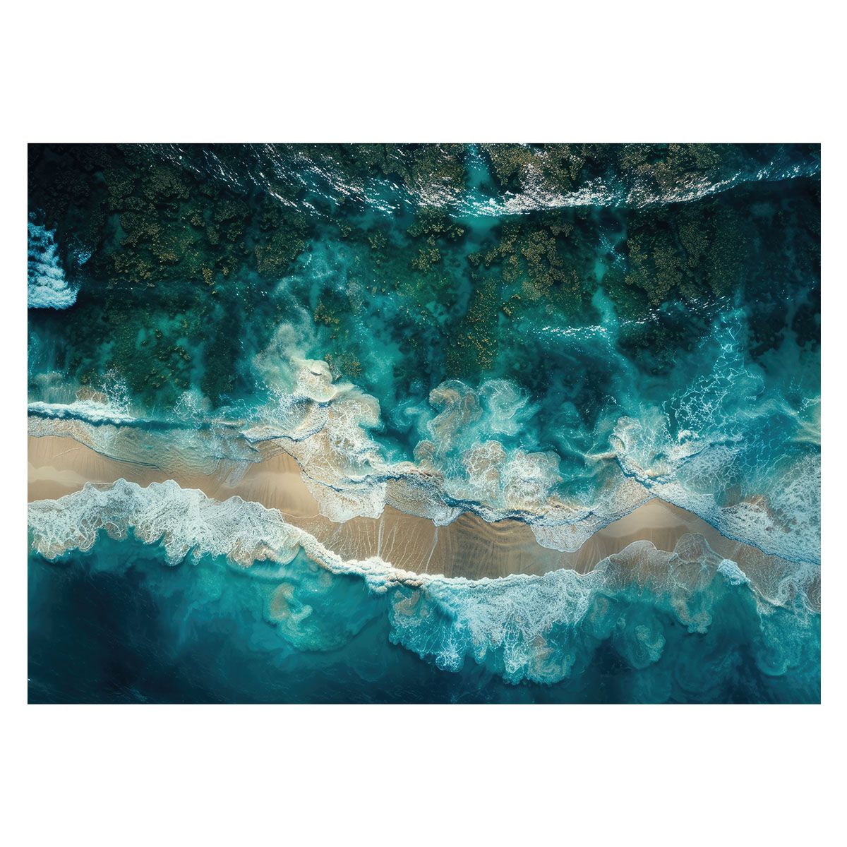 A1サイズ（約59x84cm）】【lh-poster-3418】【フレーム付き】ブルー