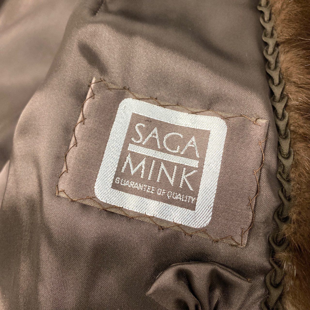 vintageサガミンクSAGA MINKコート　 銀サガ　最高級ミンク　L 最高級 サガミンク サファイアミンク 毛皮コート 銀タグ SAGA MINK