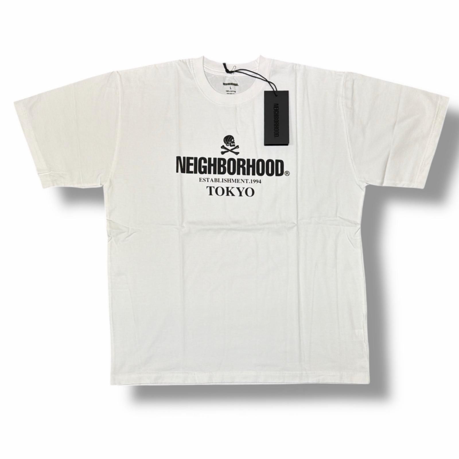未使用 NEIGHBORHOOD 25SS NH 251 SPOT . TEE SS-4 ロゴプリントT 