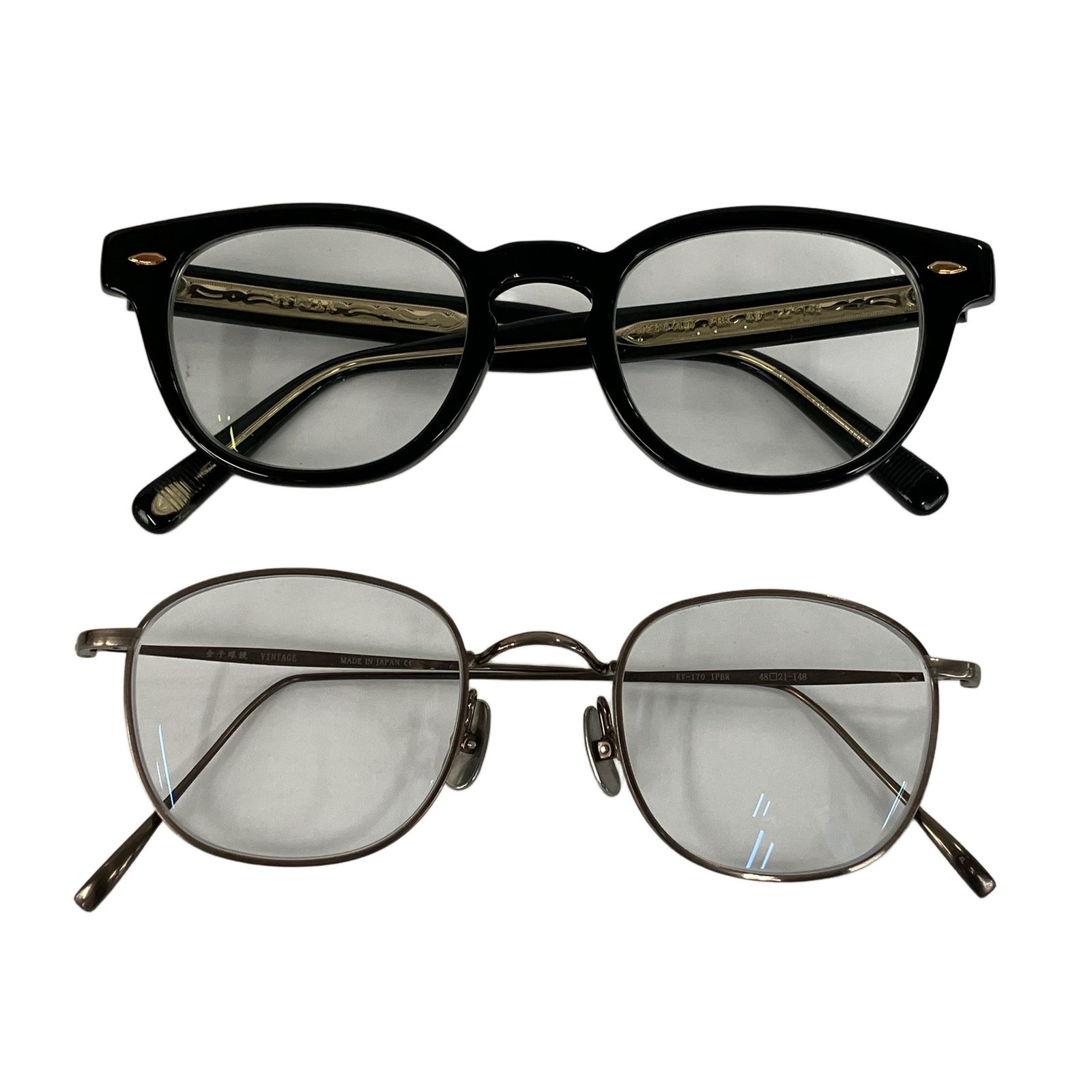 金子眼鏡 EYEVAN Webb 49 22-145 KV-170 4821-148 眼鏡 アイウェア 2点 おまとめ セット