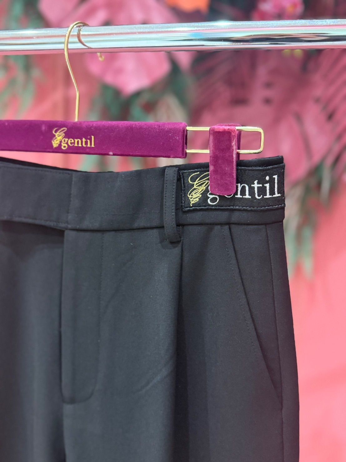 gentil ジャンティ HOMME 社交ダンス ウェア メンズ パンツ ブラック ラテン B