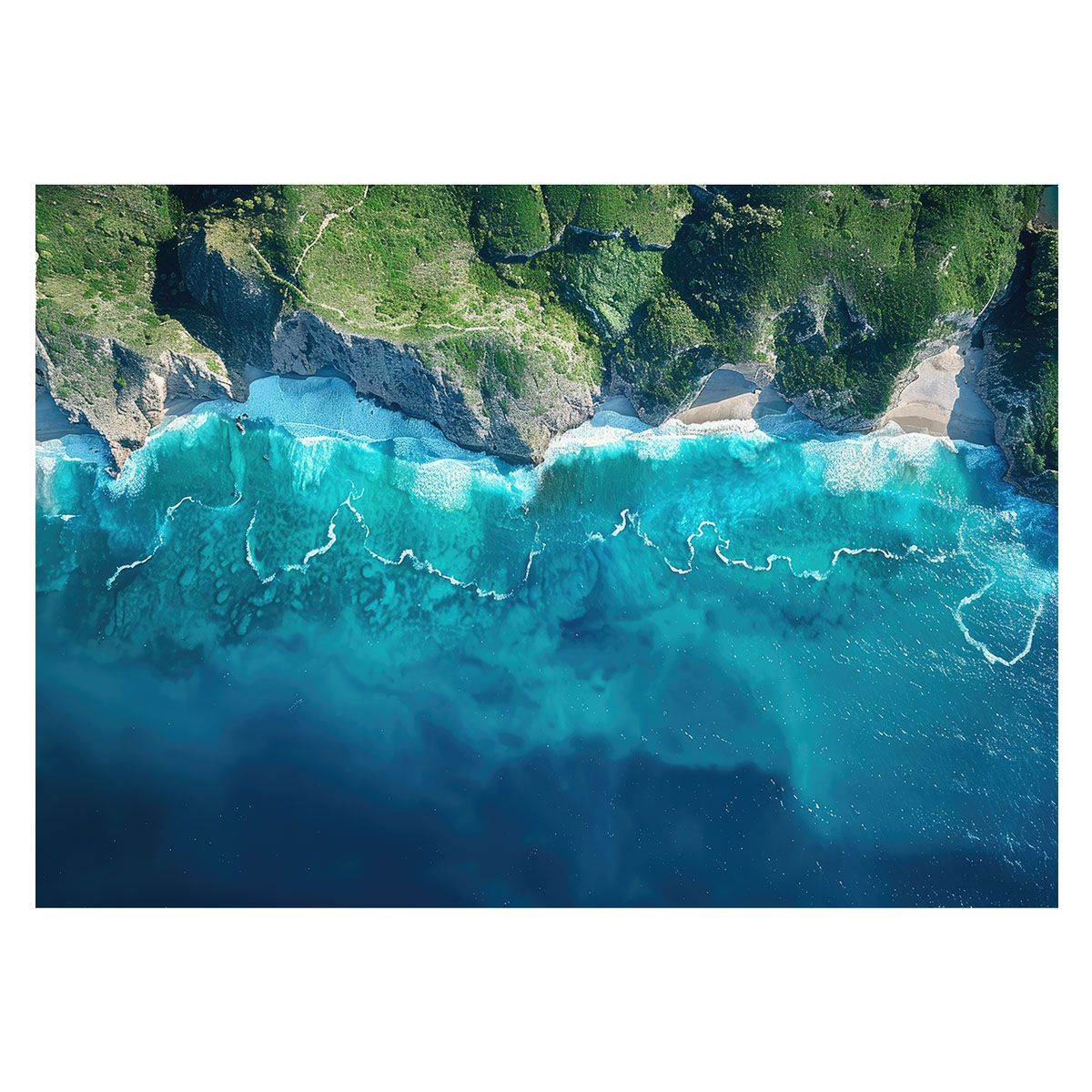 A1サイズ（約59x84cm）】【lh-poster-3475】【フレーム付き】ブルー