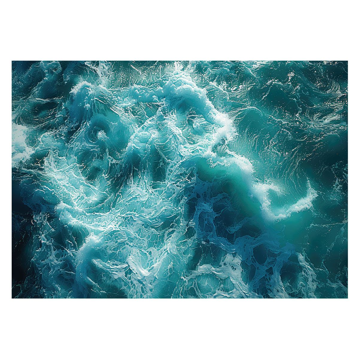 B4サイズ（約25x36cm）】【lh-poster-3479】【フレーム付き】ブルー