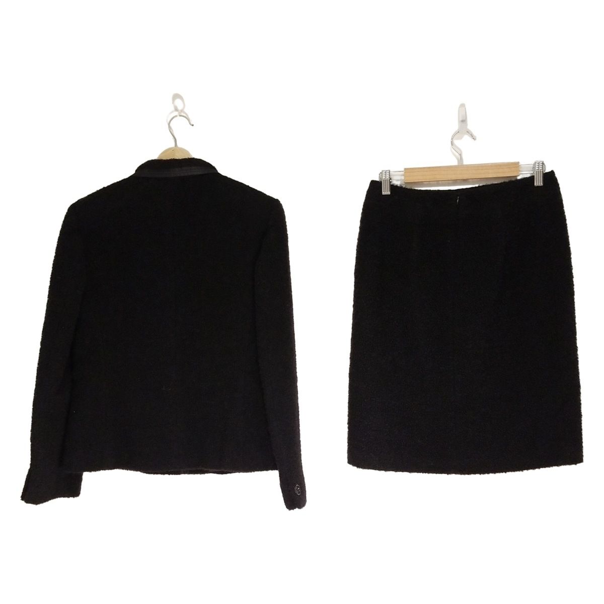 MaxMara ブラック フォーマル スカート スーツ Max Mara(マックスマーラ) スカートスーツ レディース - 黒 - メルカリ