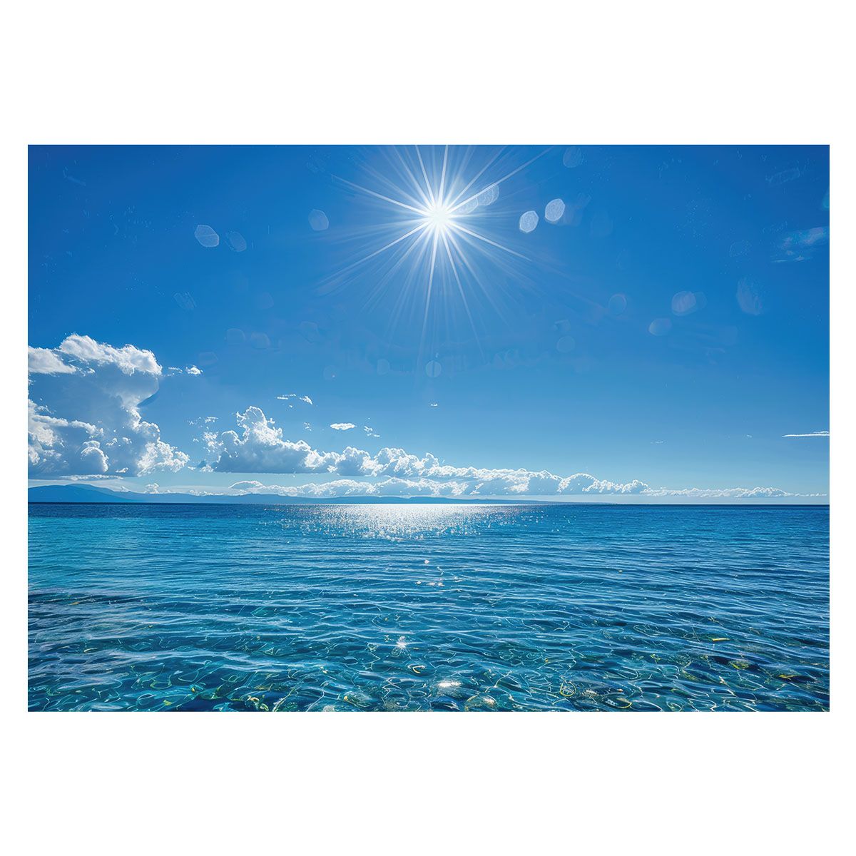 A3サイズ（約30×42cm）】【lh-poster-3488】【フレーム付き】ブルー