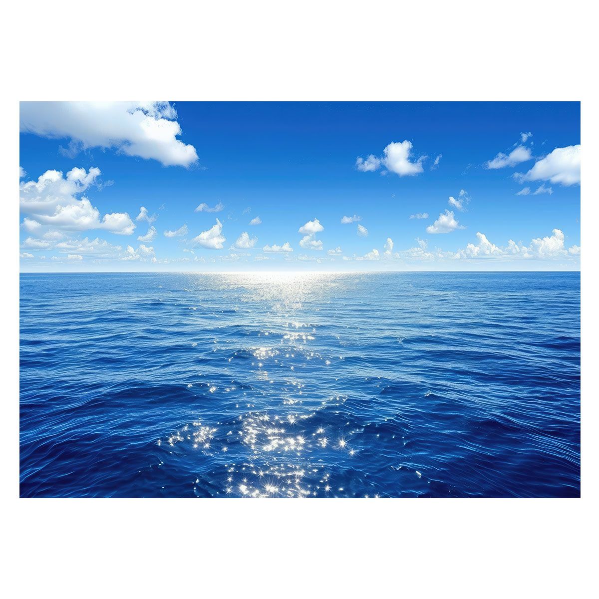 海ページ B4サイズ（約25x36cm）】【lh-poster-3493】【フレーム付き】ブルー