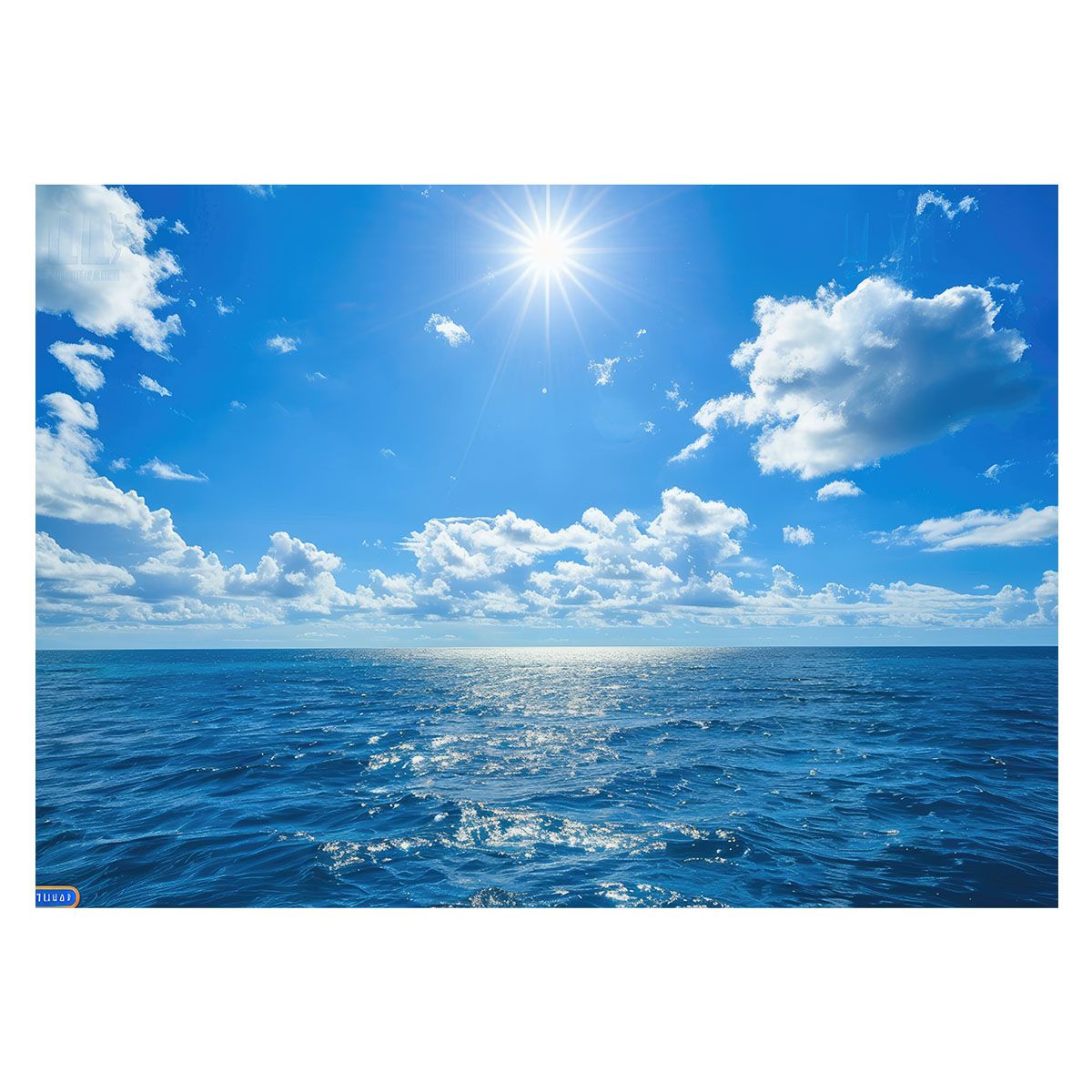 A2サイズ（約42x59cm）】【lh-poster-3495】【フレーム付き】ブルー